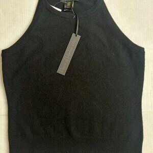 House of Harlow 1960 Cashmere Sweater Tank Top Black M